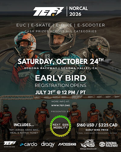 TEF1 NORCAL 2026 -early bird registration