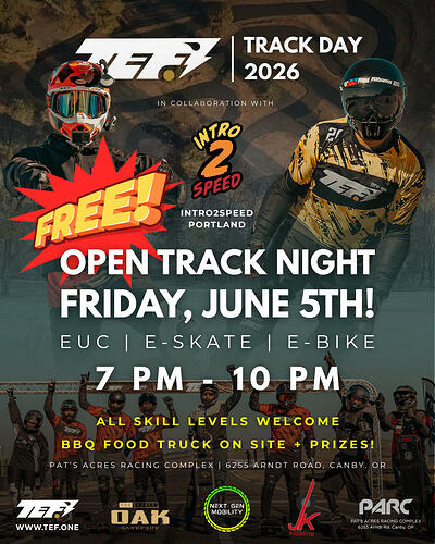 TEF1 - intro2speed portland track day announcement