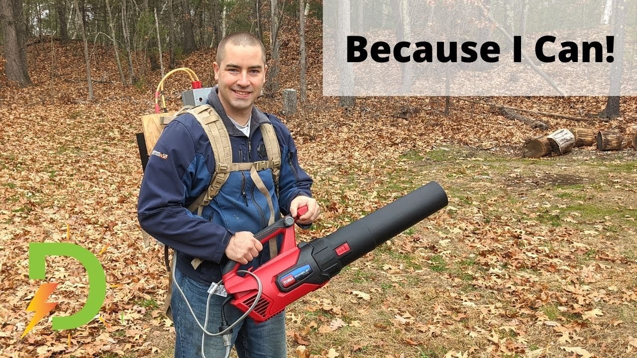 DIY Fun: Cord-Free Toro Leaf Blowing