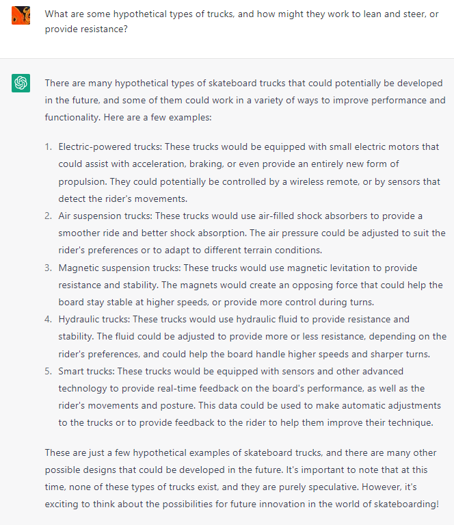 Wacky Hypothetical Trucks