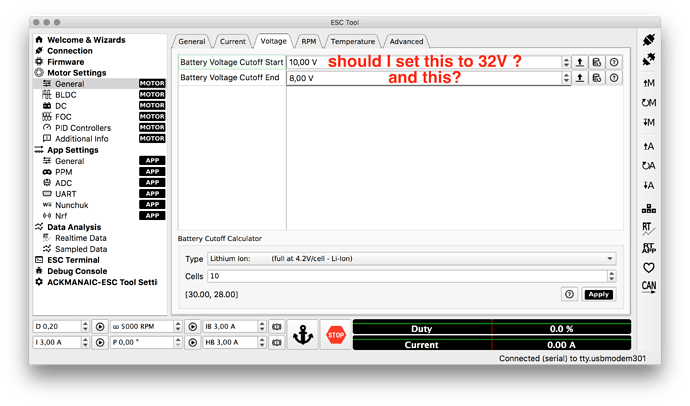 voltage cutoff