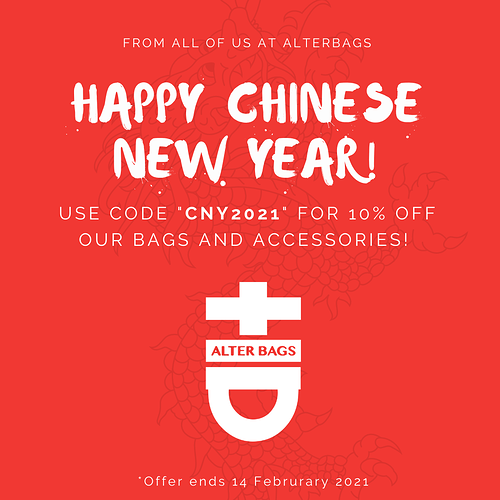 Red Dragon Chinese New Year Instagram Post