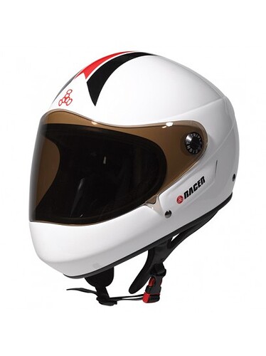 WTS EU Triple 8 Racer full face helmet L XL New Parts for
