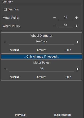 Gear ratio